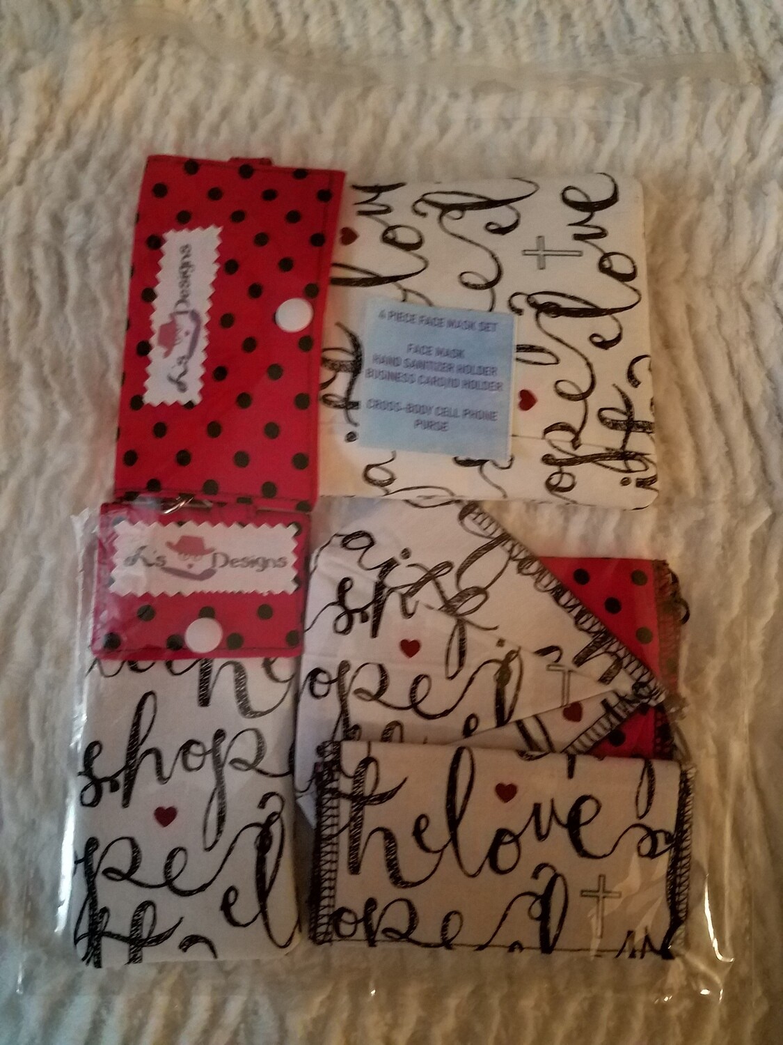 Love/Faith Cell Phone  4pc Set