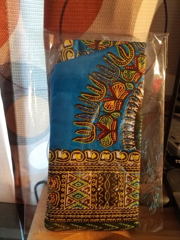 Dashiki Blue Fabric Case