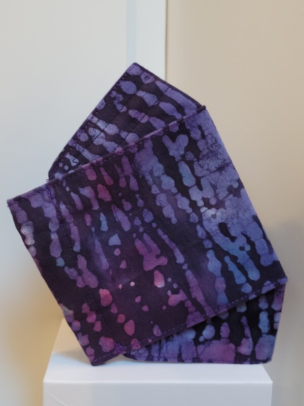 Tye-Dye Purple 3D Face Mask