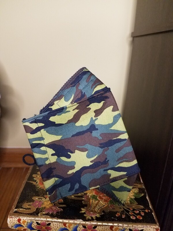 Camouflauge Green-  3D Face Mask