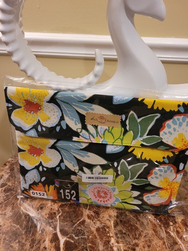 Floral -Green/Black Laptop Sleeve