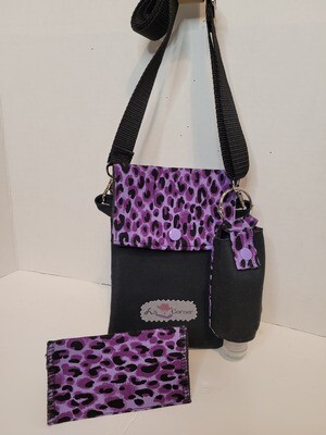 Cheetah - Purple (Blk Frt) 3pc Set Cheetah - Purple (Blk Frt) 3pc Set