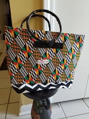 Blaque History Abstract Handbag Set