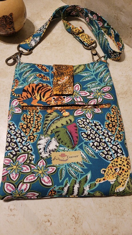 Safari Tiger/Leopard Flat Purse