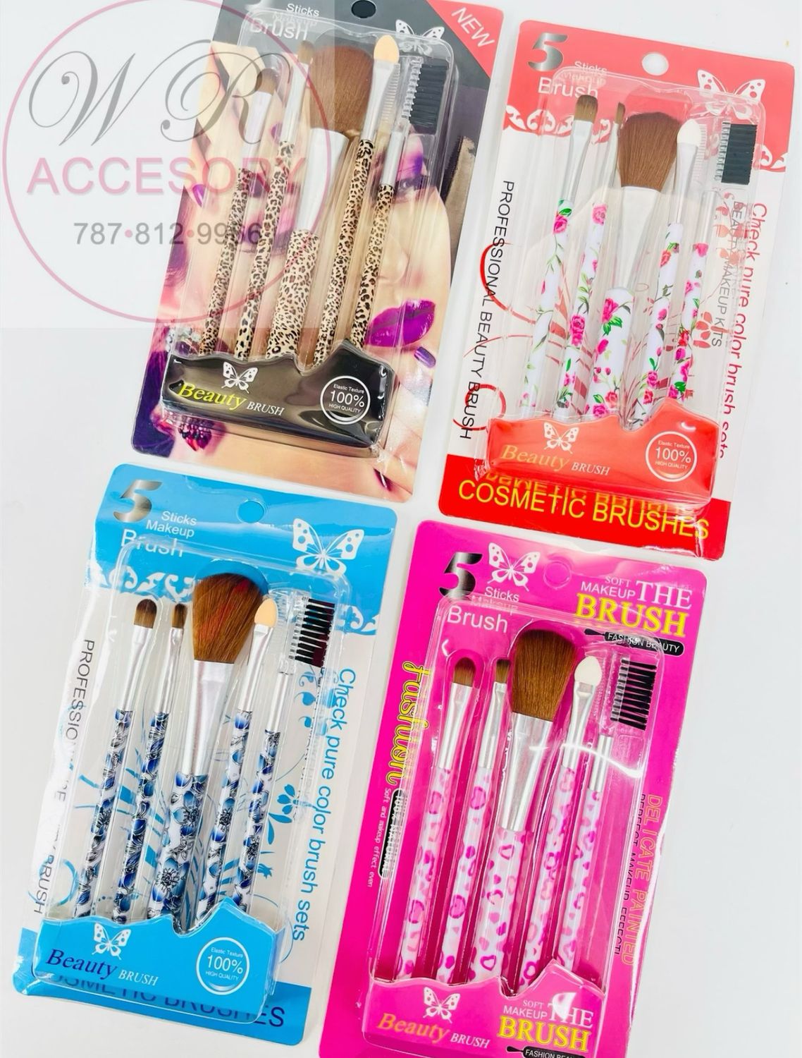 RNT-1142R Brochas para Maquillaje