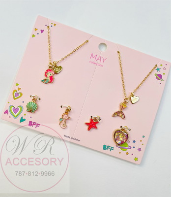 Best Friends Mermaid Necklace