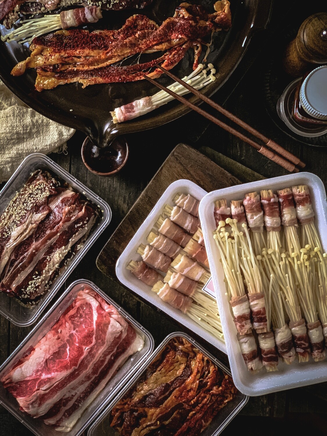 PORK AND BEEF SET