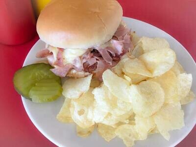 Ham &amp; Swiss, Chips, &amp; Drink
