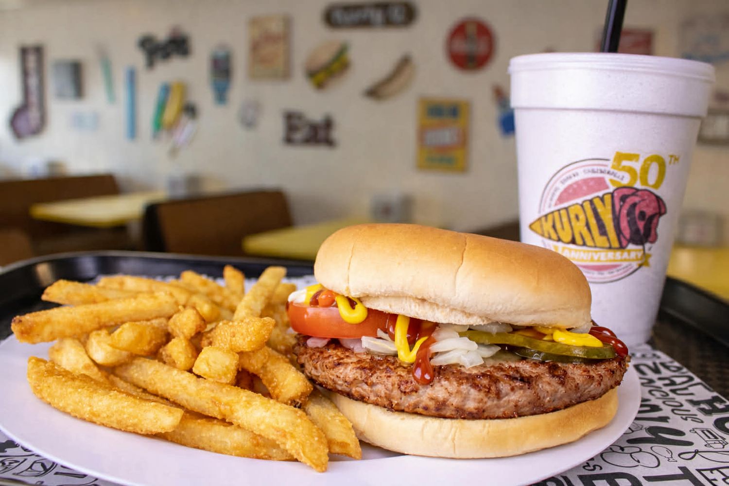 Pork Burger, Sm. Fry  &amp; Drink
