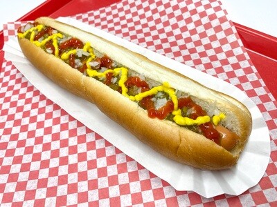 Foot Long Hot Dog