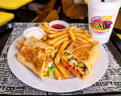 Chicken Wrap, Fries &amp; Drink