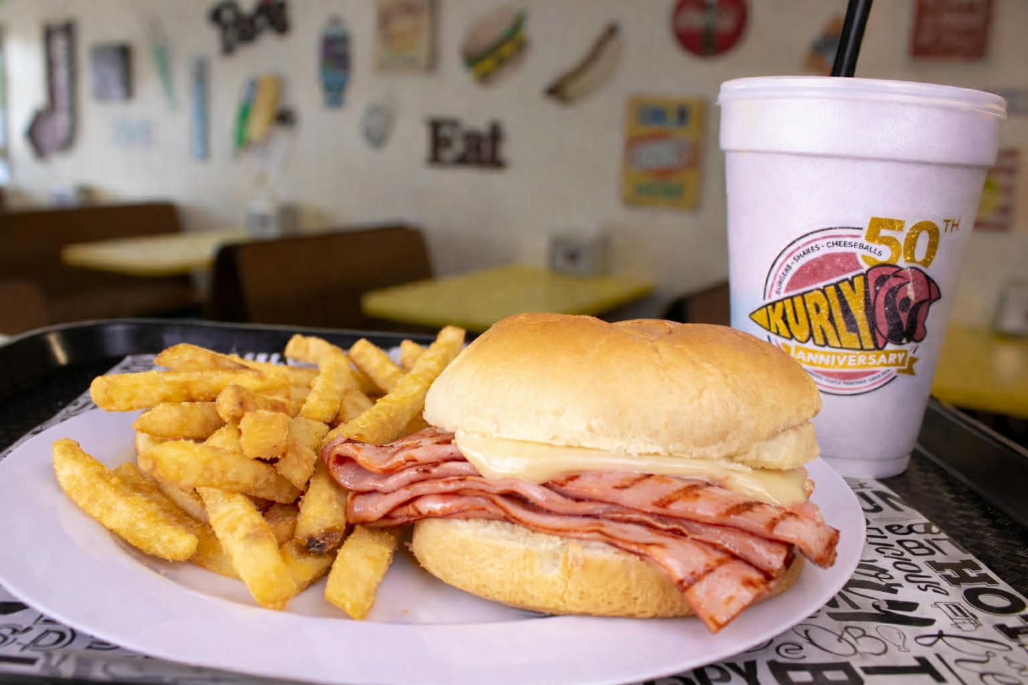 Ham &amp; Swiss, Fries &amp; Drink