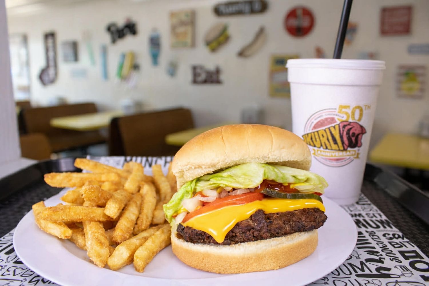 Cheese burger, Small Fries, &amp; Drink
