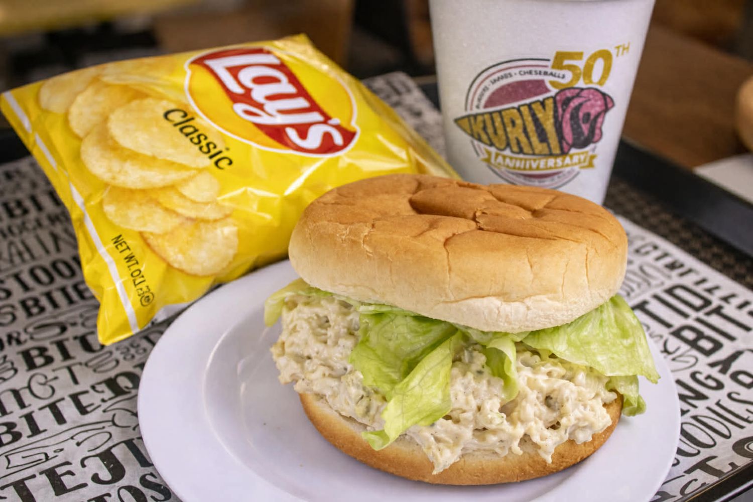 Chicken Salad, Chips &amp; Drink