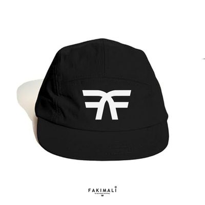 BLACK 5-PANEL ESSENTIAL CAP