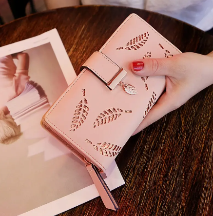 Fashion PU Leather Wallet Purse Women