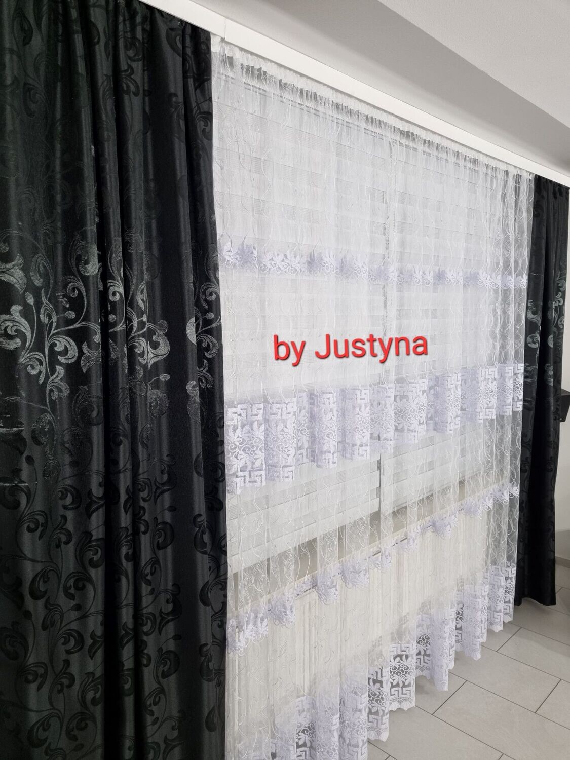 Weiß Perde Store Gardine Tüll Stor 245cm Hoch