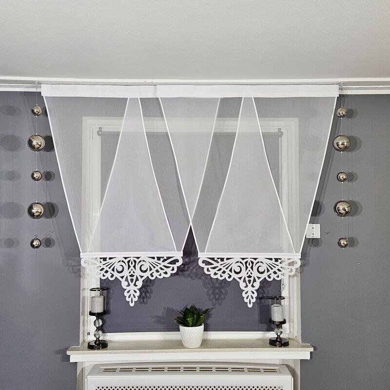 2er V Panel Set Voile Spitze
