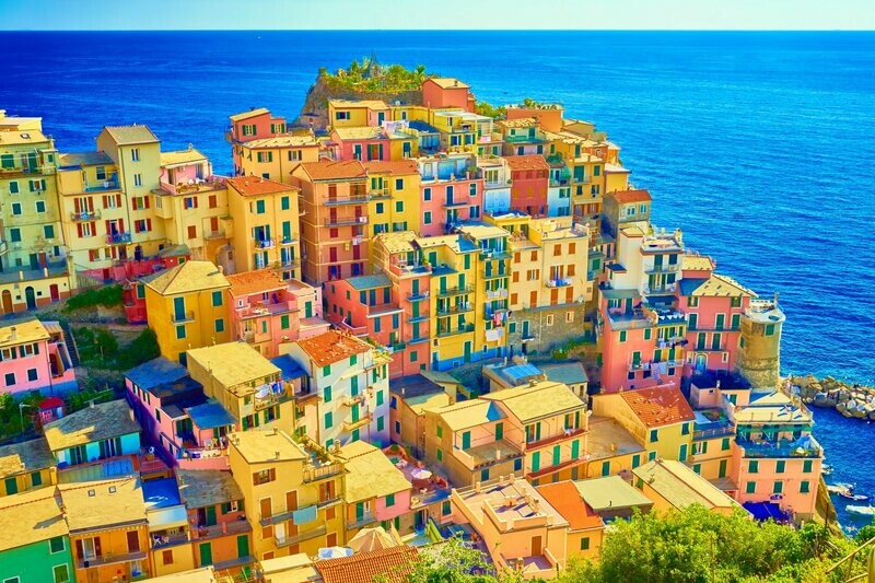 Kit Broderie Diamant, Diamond Painting LUMINLIFE - Cinque Terre Italy - W026