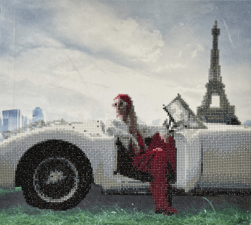 Kit Broderie Diamant, Diamond Painting LUMINLIFE - Rétro Paris - E211