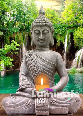 Broderie Diamant, Diamond Painting - Buddha et silence - W004