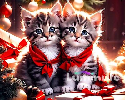 Broderie Diamant - Chatons de Noël - DF06