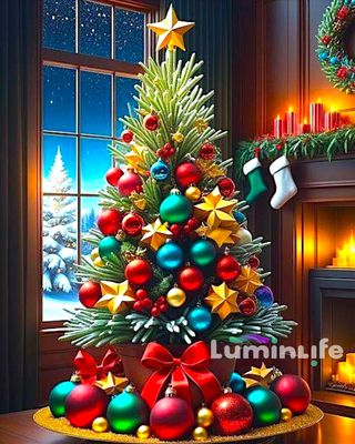 Kit Broderie Diamant - Sapin de Noël - DF08
