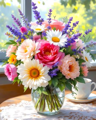 Kit Broderie Diamant - Joli bouquet - DF26