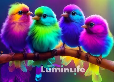 Kit Broderie Diamant - Oiseaux colorés - WN14