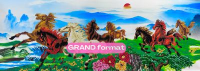 Broderie Diamant, Diamond Painting - Chevaux sauvages  - 6203