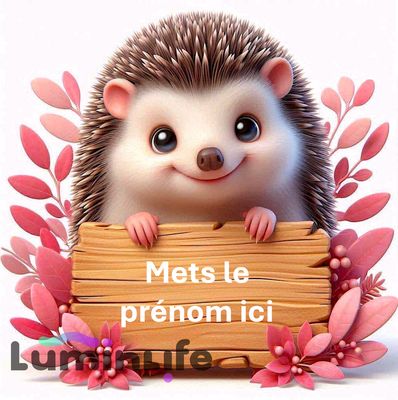 Kit Broderie Diamant - Porte-Affiche hérisson - P003 Kit Broderie Diamant - Porte-Affiche hérisson - P003