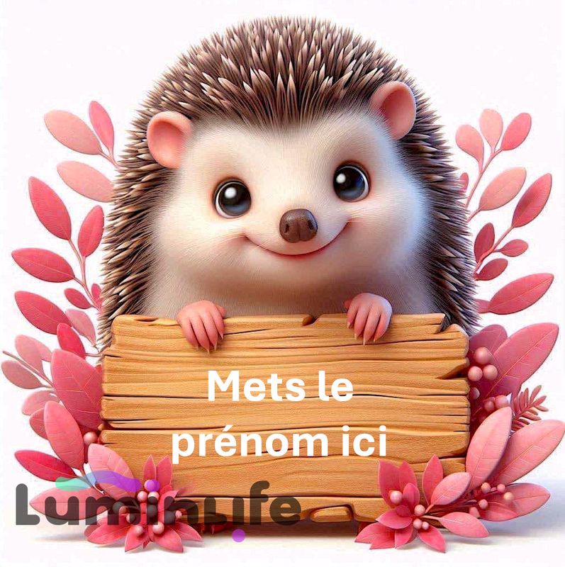 Kit Broderie Diamant - Porte-Affiche hérisson - P003