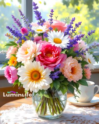 Broderie diamant : Fleurs & Zen