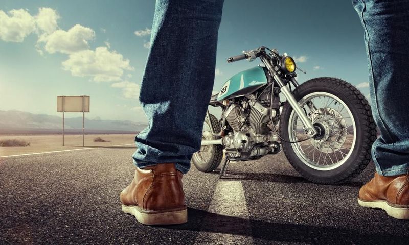 Broderie Diamant 5D -Biker, Route 66
