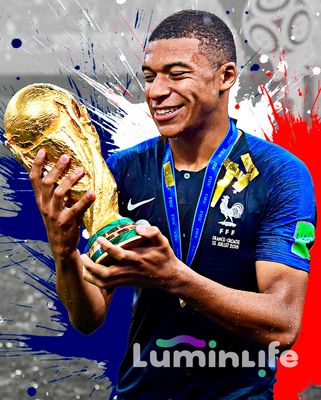 ​5D Diamond Painting – Mbappé ✨