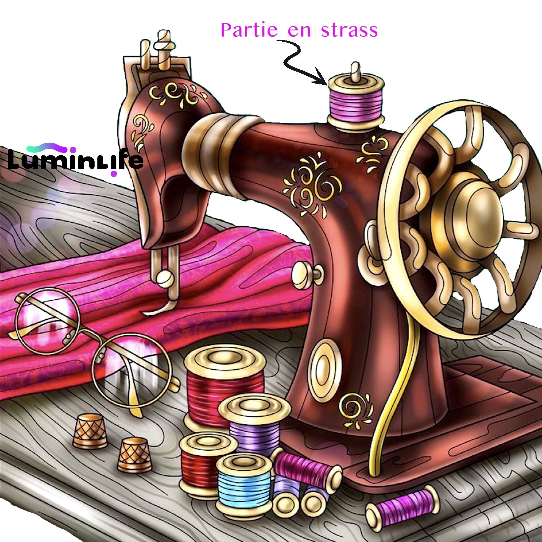 Broderie Diamant 5D - Machine à coudre
