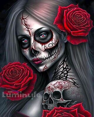 Kit Broderie Diamant, Diamond Painting - Santa Muerte - DN21 Kit Broderie Diamant, Diamond Painting - Santa Muerte - DN21