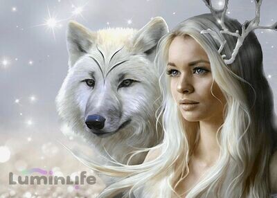 Broderie Diamant 5D -La Belle et le loup Broderie Diamant 5D -La Belle et le loup