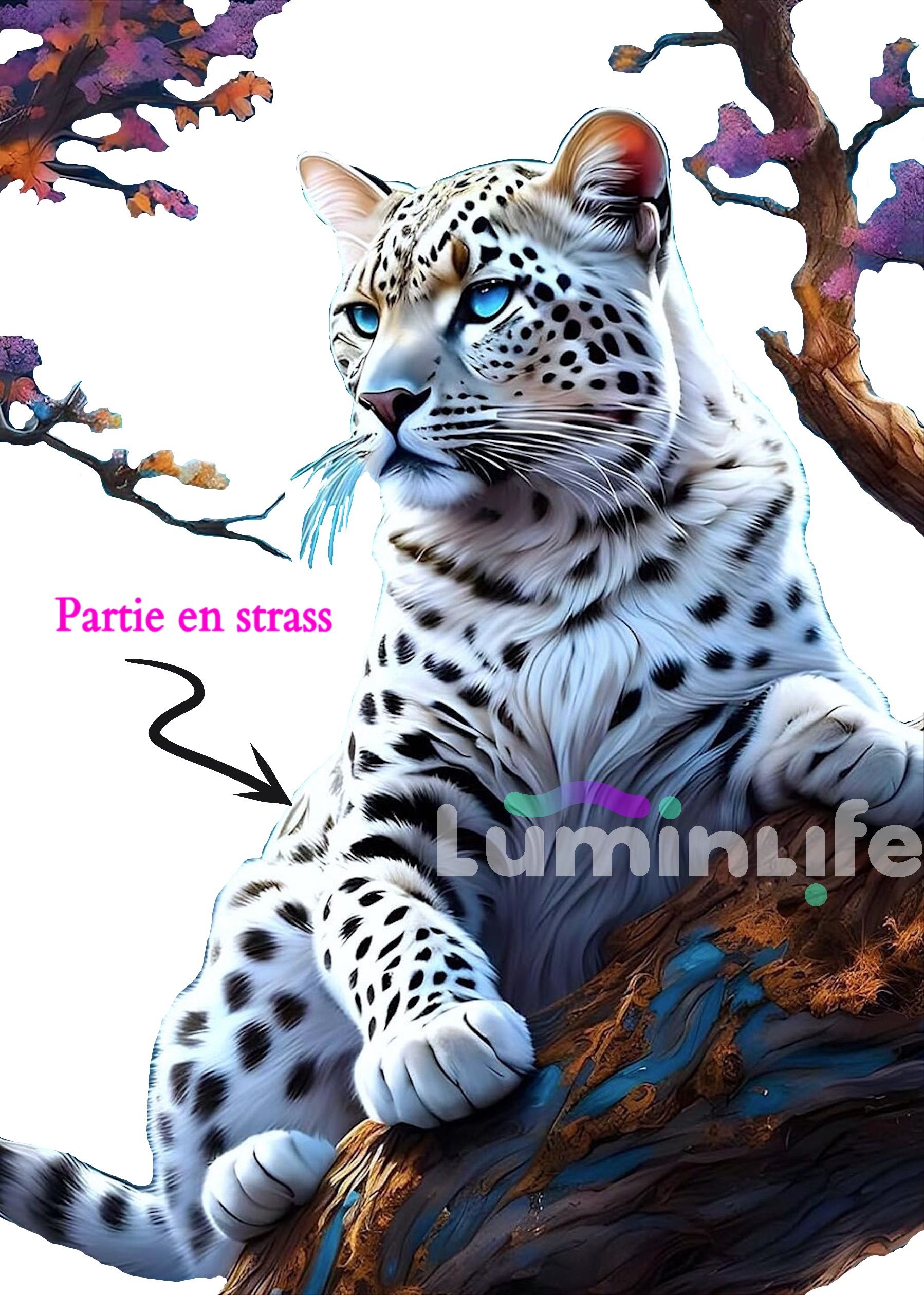 Broderie Diamant 5D - Léopard