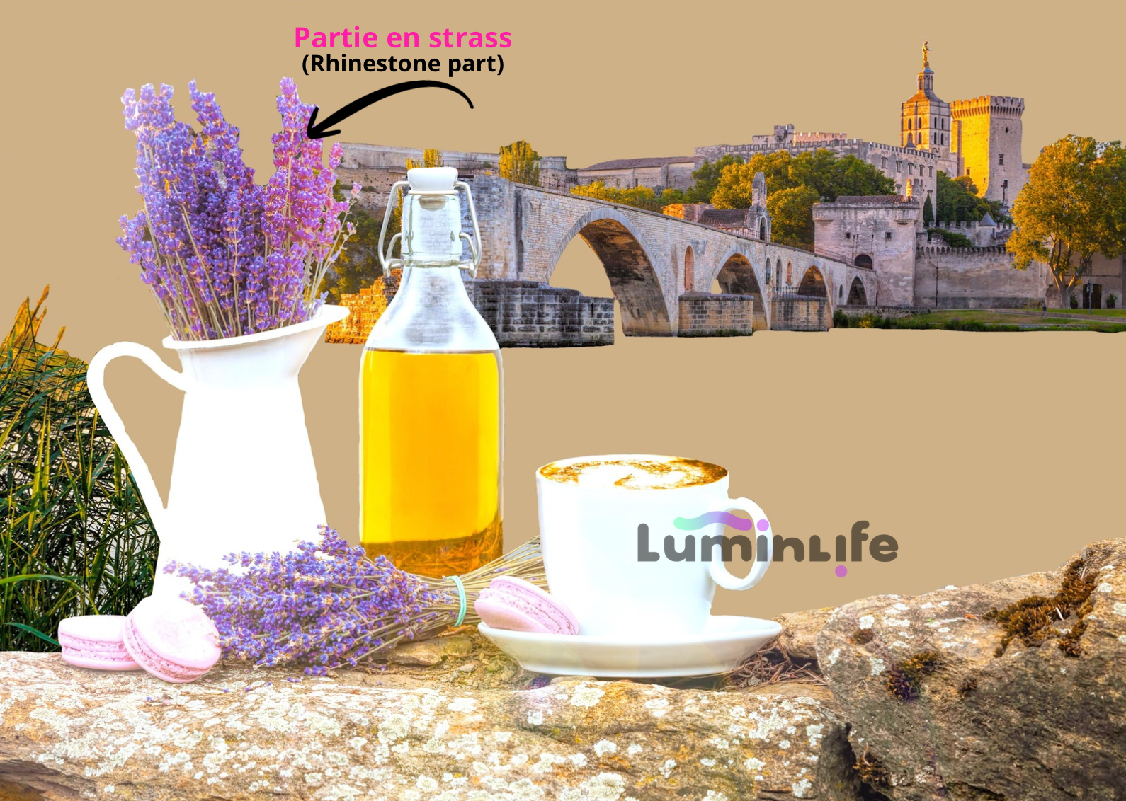 Broderie Diamant 5D -Pont d'Avignon