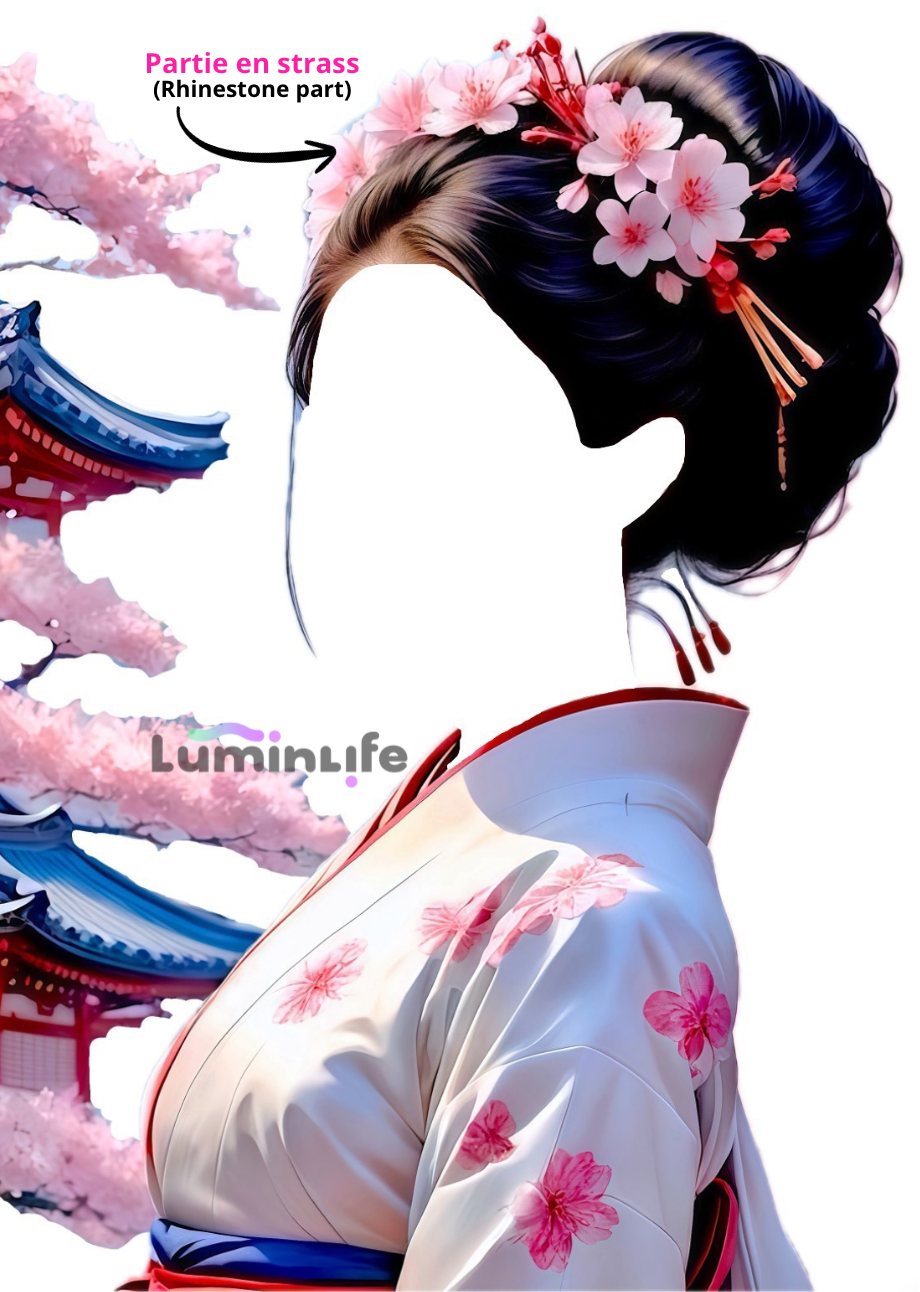 Kit Broderie Diamant -Jolie Geisha