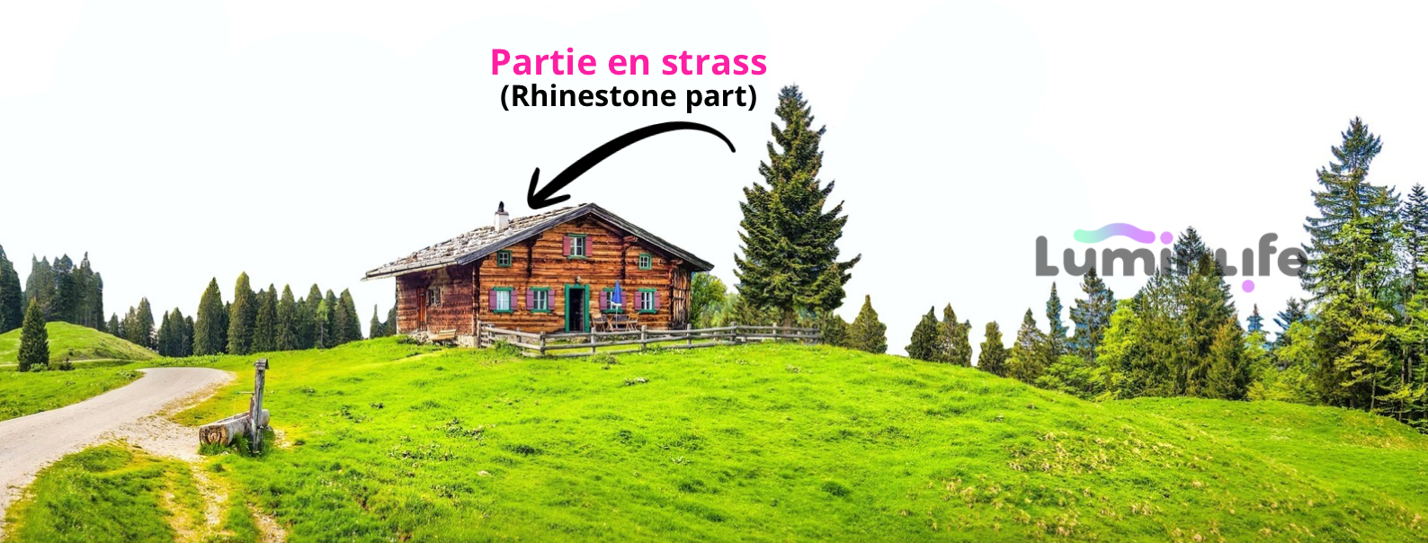 Broderie Diamant 5D -Chalet dans les Alpes