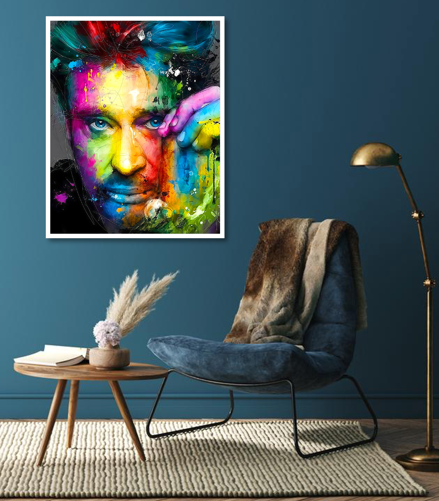 Broderie Diamant 100% -Johnny en couleurs