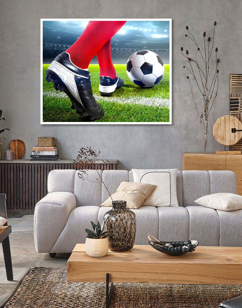 Broderie Diamant 100% -Ballon de foot