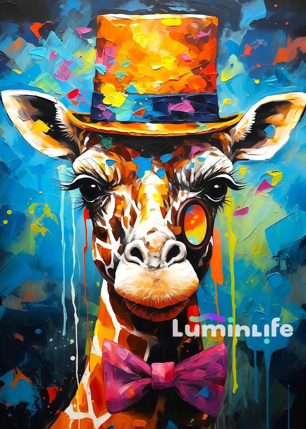 Broderie Diamant 100% Grand -Girafe Broderie Diamant 100% Grand -Girafe