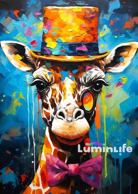 Broderie Diamant 100% Grand -Girafe