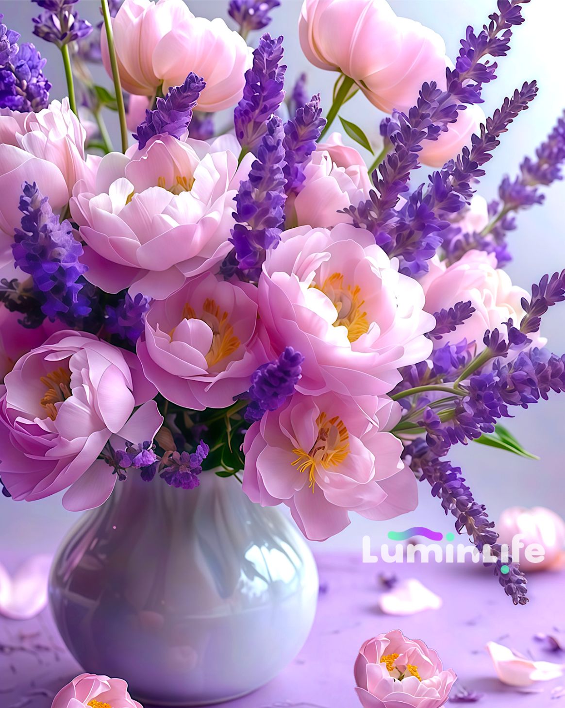 Broderie Diamant 100% -Magnifique bouquet