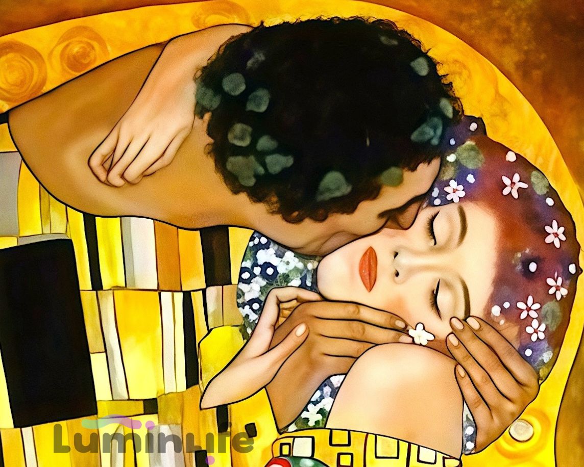 Kit Broderie Diamant - Le Baiser de Klimt - DF33