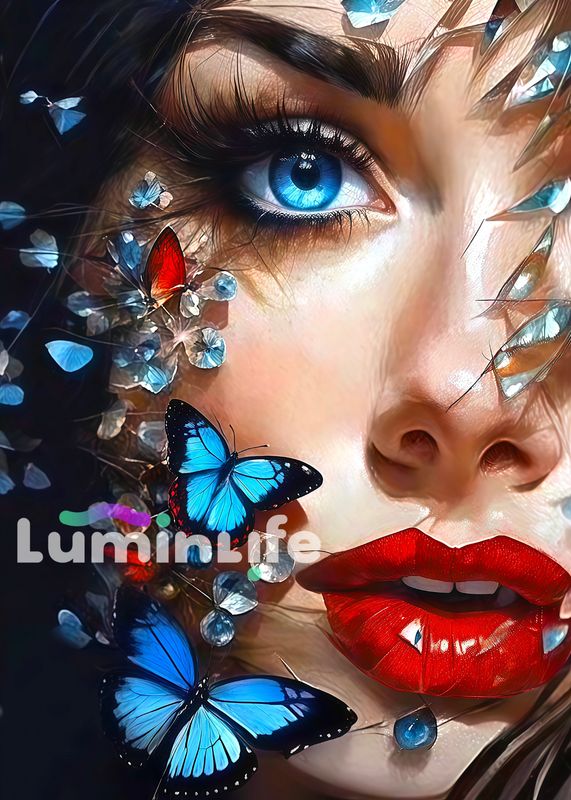 Kit Broderie Diamant - Princesse papillon 2 - SN06 (GRAND)