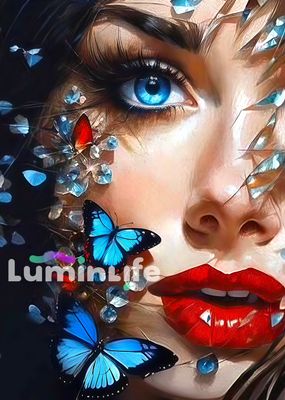 Kit Broderie Diamant - Princesse papillon 2 - SN06 (GRAND)